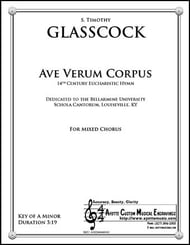 Ave Verum Corpus SATB choral sheet music cover Thumbnail